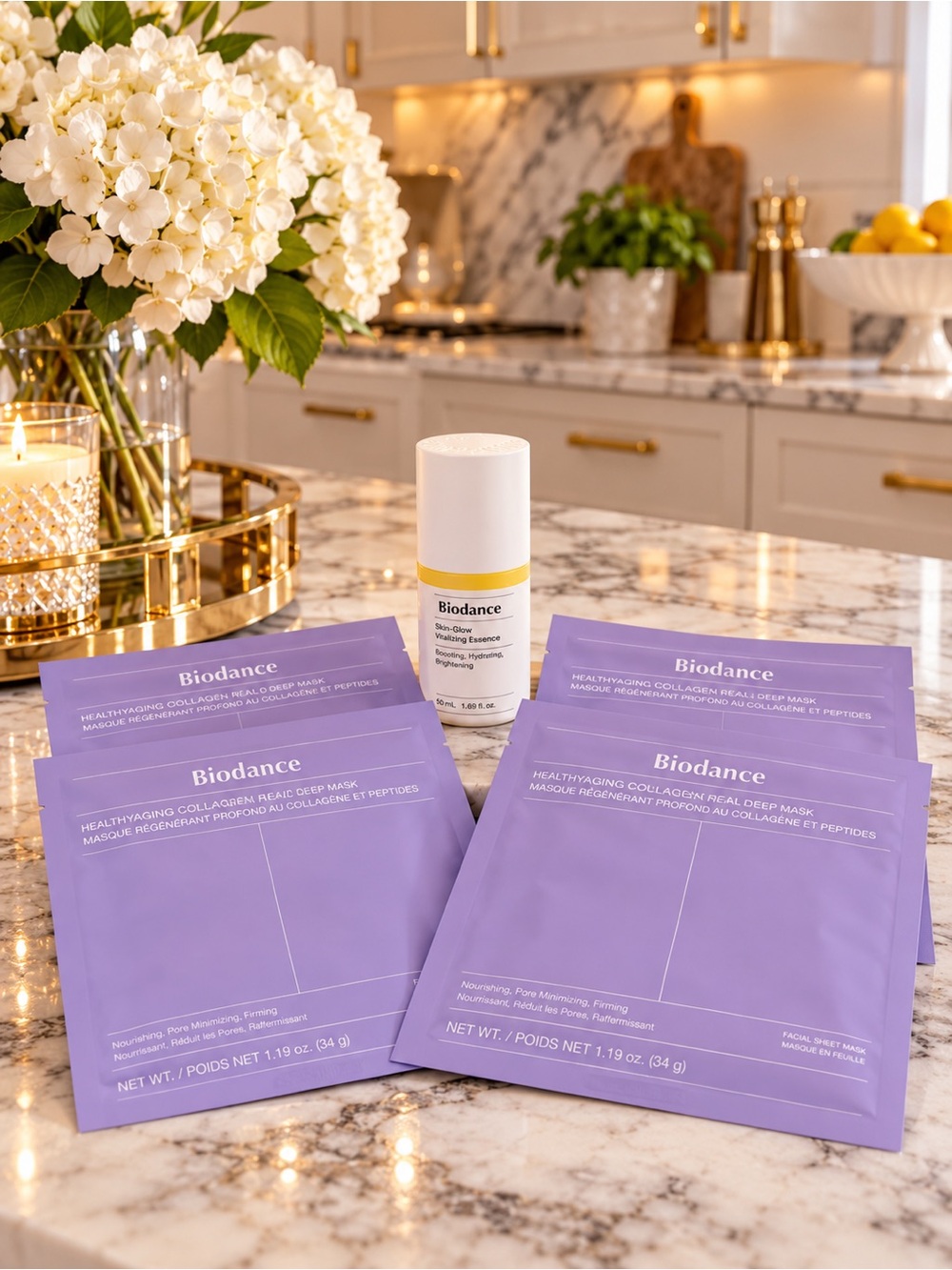 Biodance Collagen Skincare Set Cream + 4 Real Deep Masks K-Beauty NEW